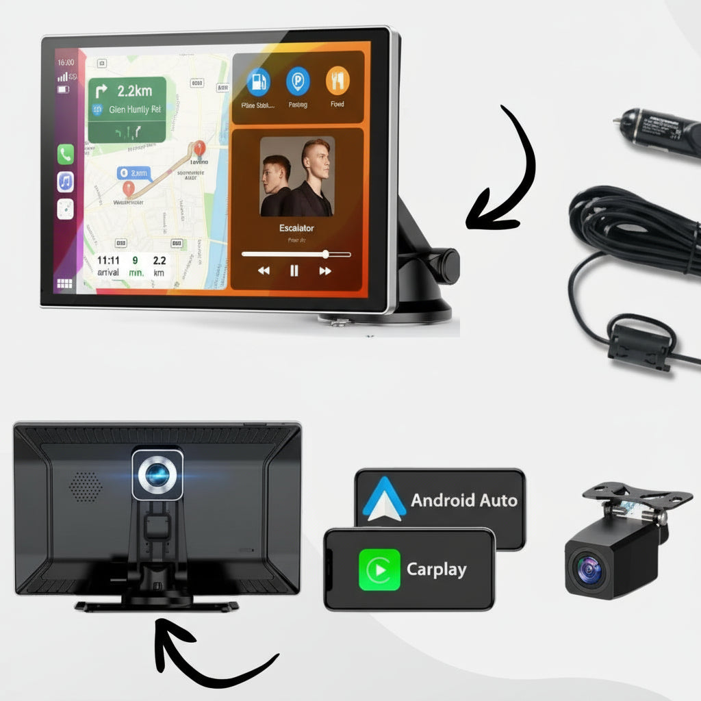 Wireless CarPlay Adapter 22 cm Touchscreen for Smart Driving 6