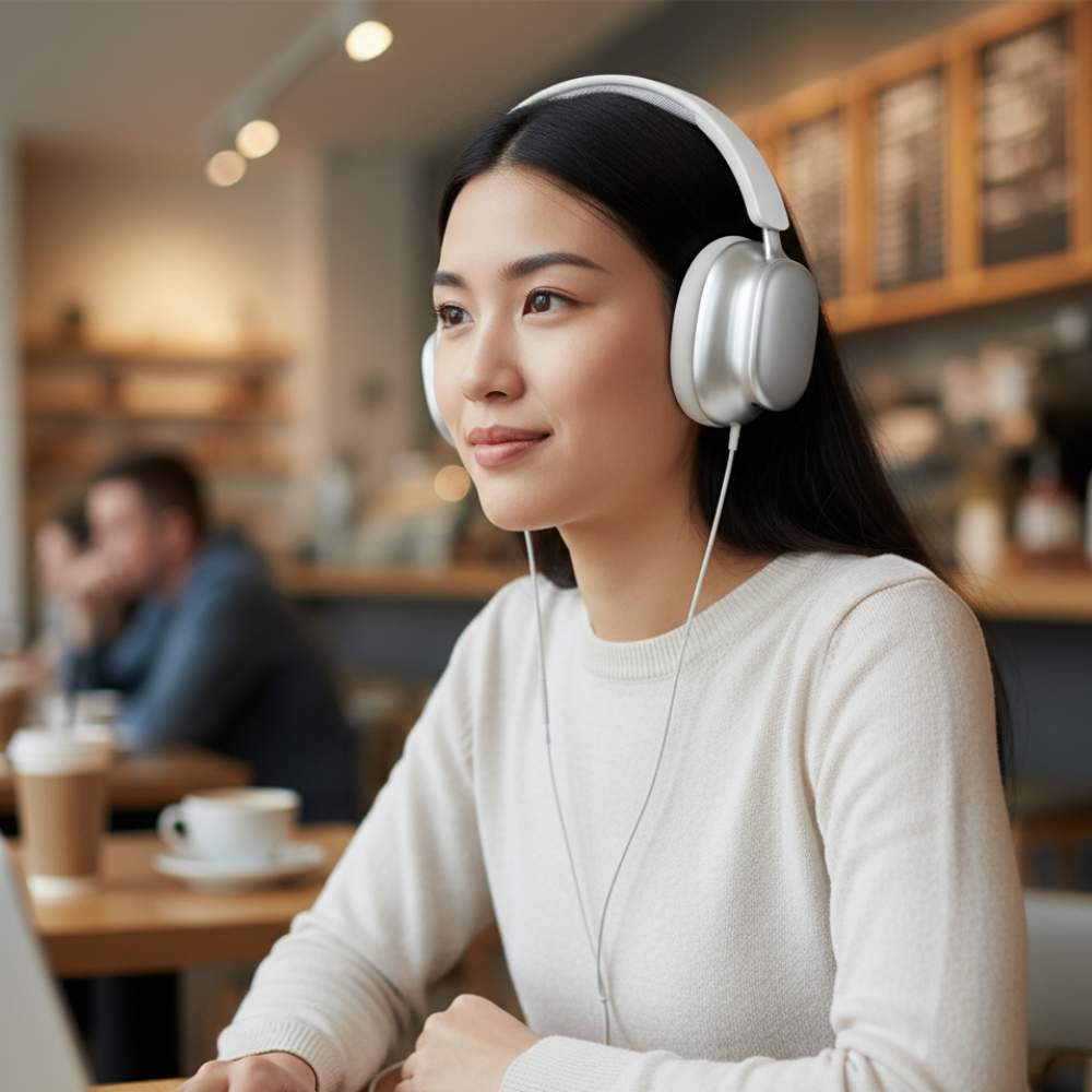 Wireless Over Ear Headphones Noise Cancelling Mic