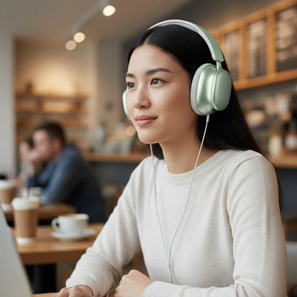 Wireless Over Ear Headphones Noise Cancelling Mic
