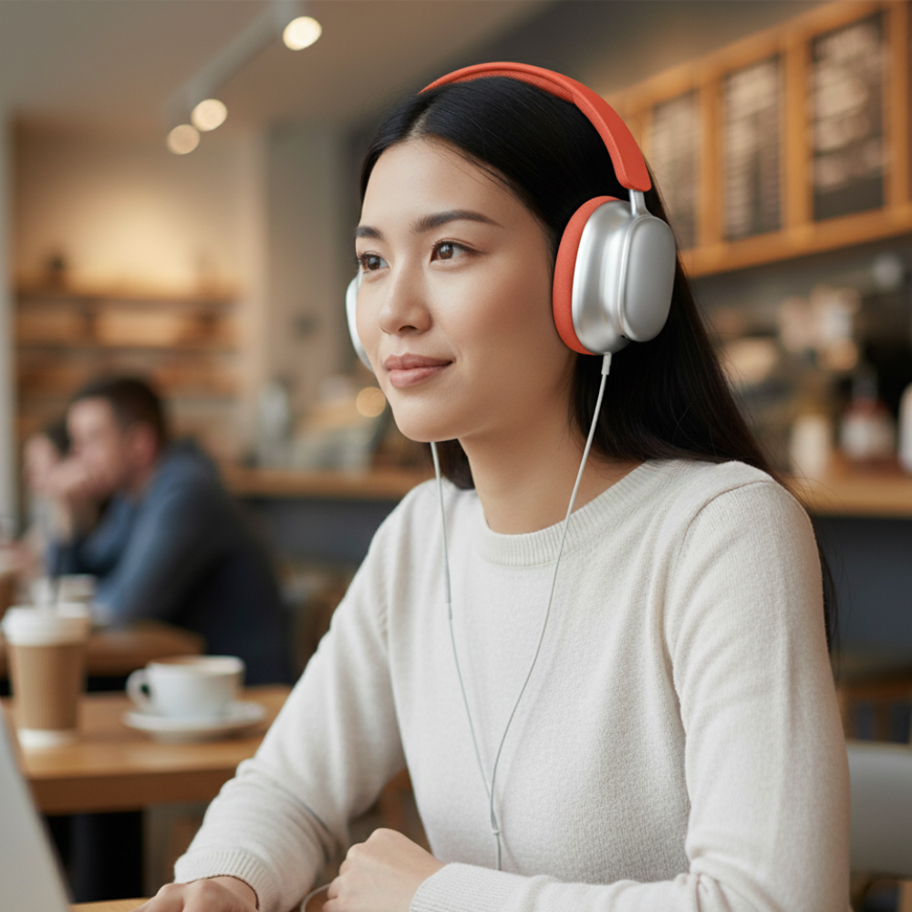 Wireless Over Ear Headphones Noise Cancelling Mic