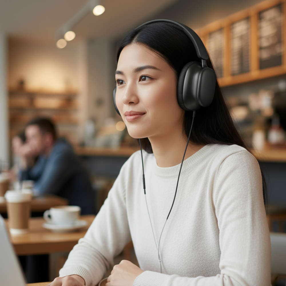 Wireless Over Ear Headphones Noise Cancelling Mic
