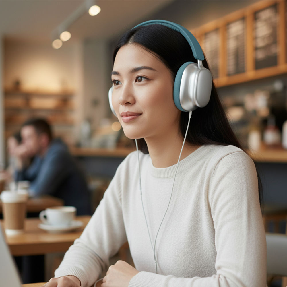 Wireless Over Ear Headphones Noise Cancelling Mic
