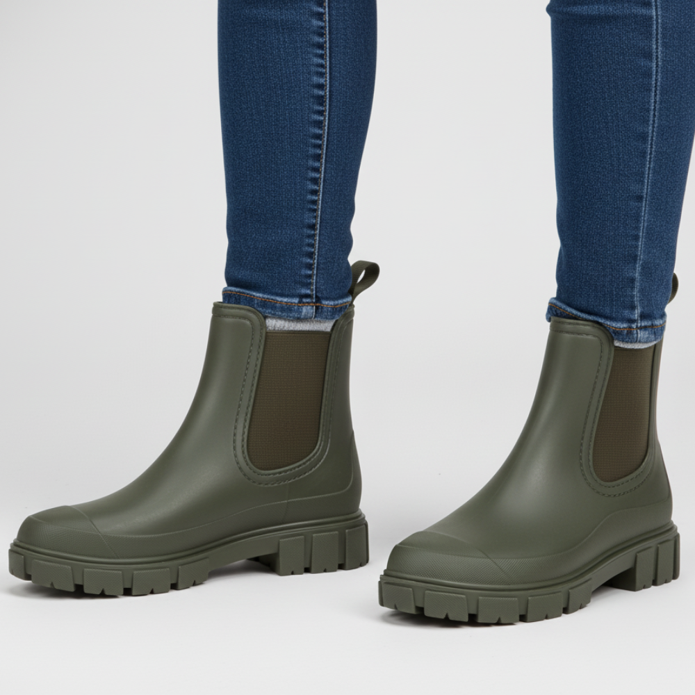 Women Waterproof Chelsea Boots - Ankle Grip Slip Resistant