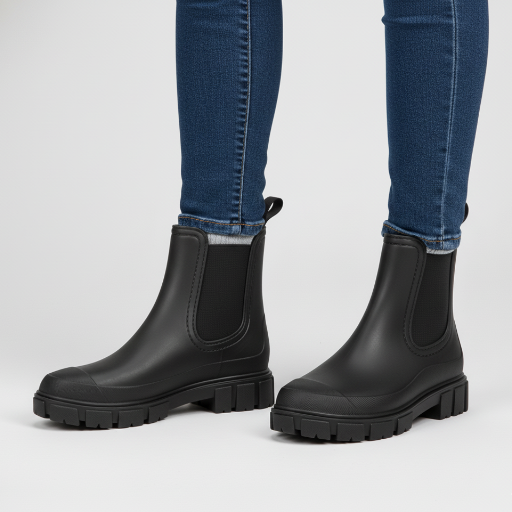 Women Waterproof Chelsea Boots - Ankle Grip Slip Resistant