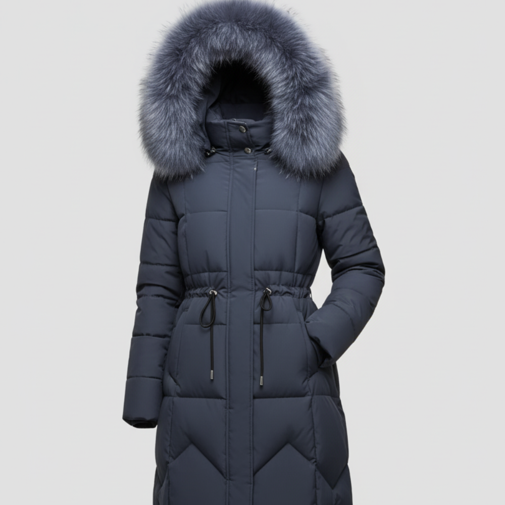 Women's Long Puffer Coat - Winter Parka Jacket Hooded