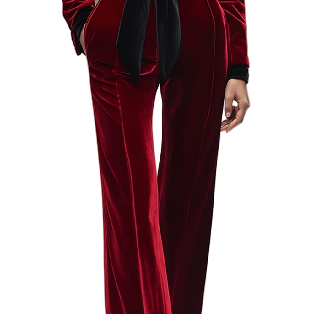 Outfit Christmas-Women's Formal Evening Jumpsuit - Blazer Style, Long