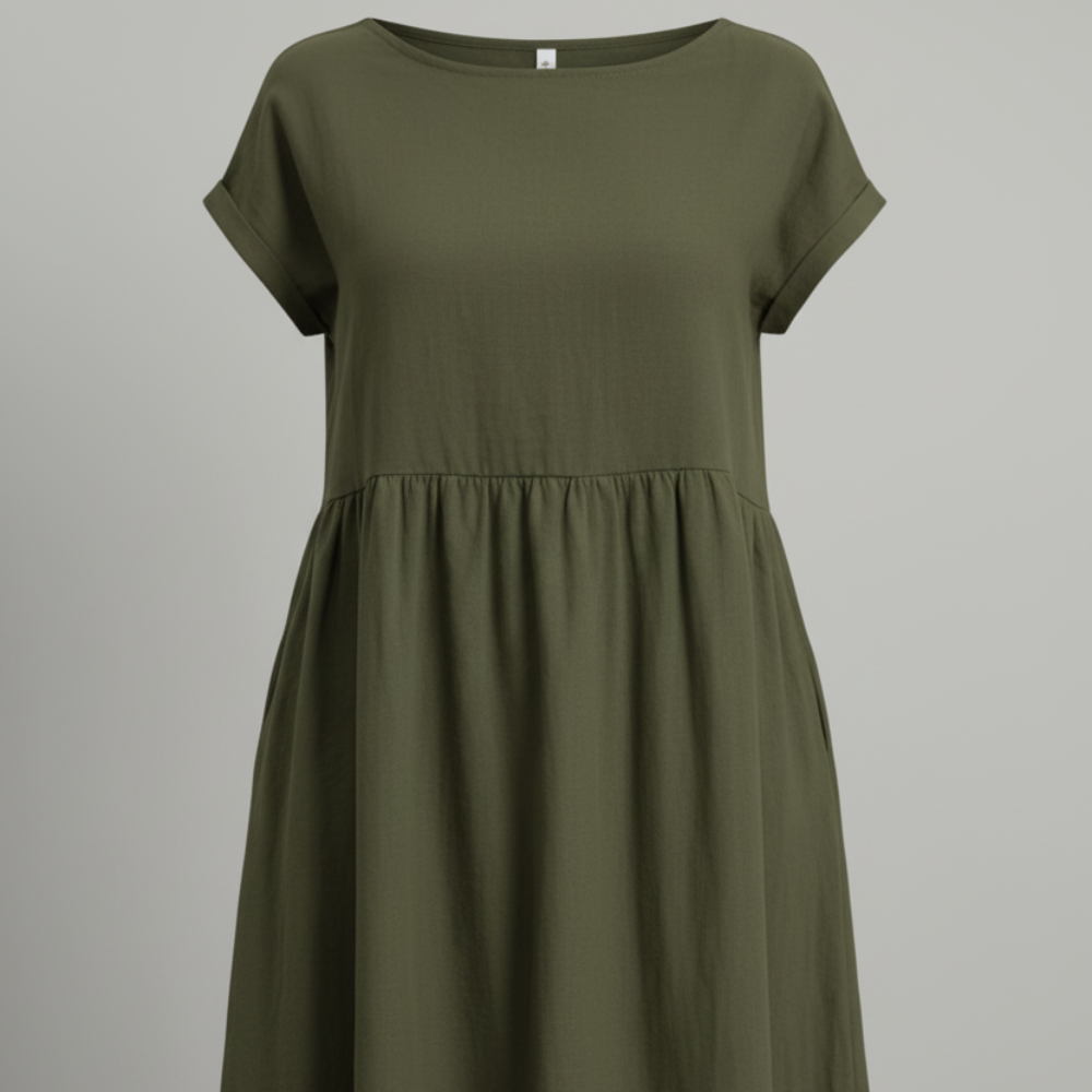 Christmas dress-Women's Casual Summer Dress – Short Midi