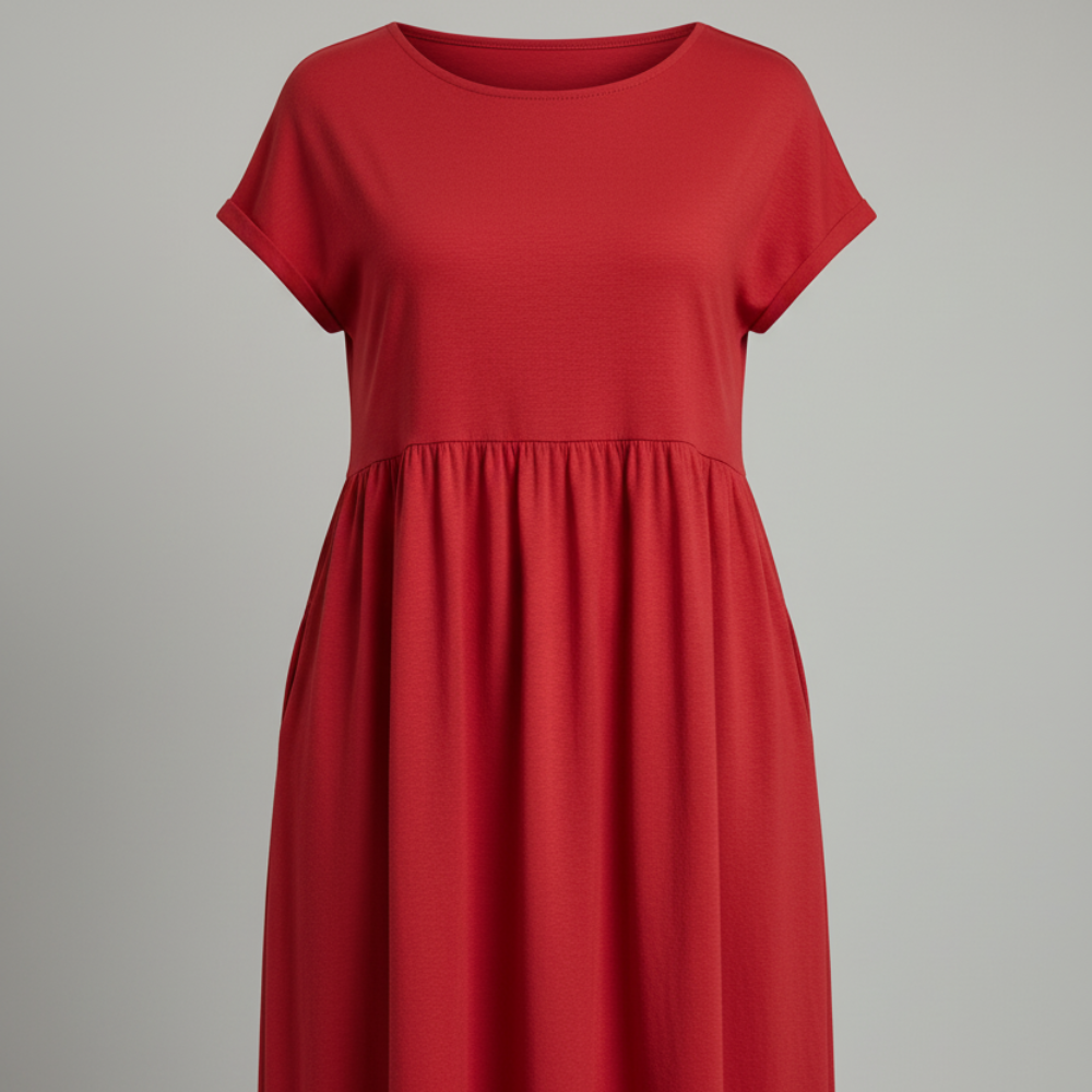 Christmas dress-Women's Casual Summer Dress – Short Midi