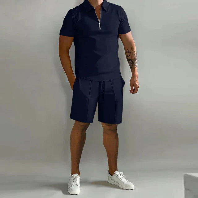 Men’s Casual 2 Piece Set | Shirt and Shorts Summer Outfit