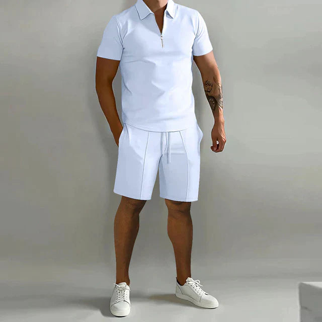 Men’s Casual 2 Piece Set | Shirt and Shorts Summer Outfit