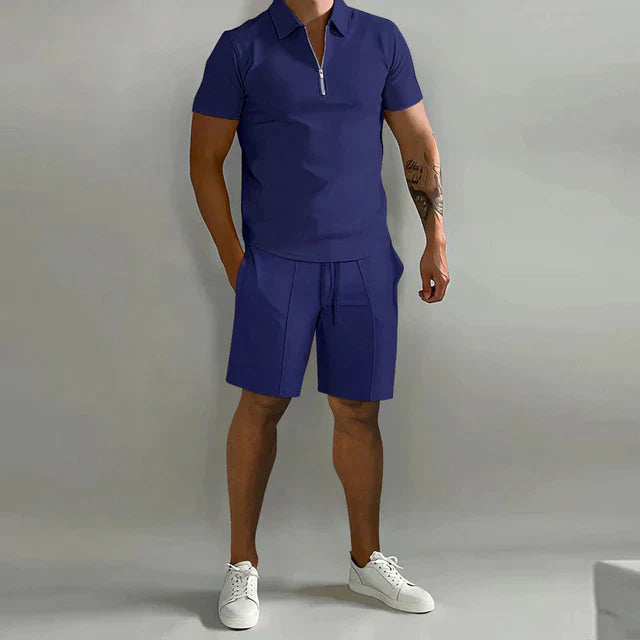 Men’s Casual 2 Piece Set | Shirt and Shorts Summer Outfit