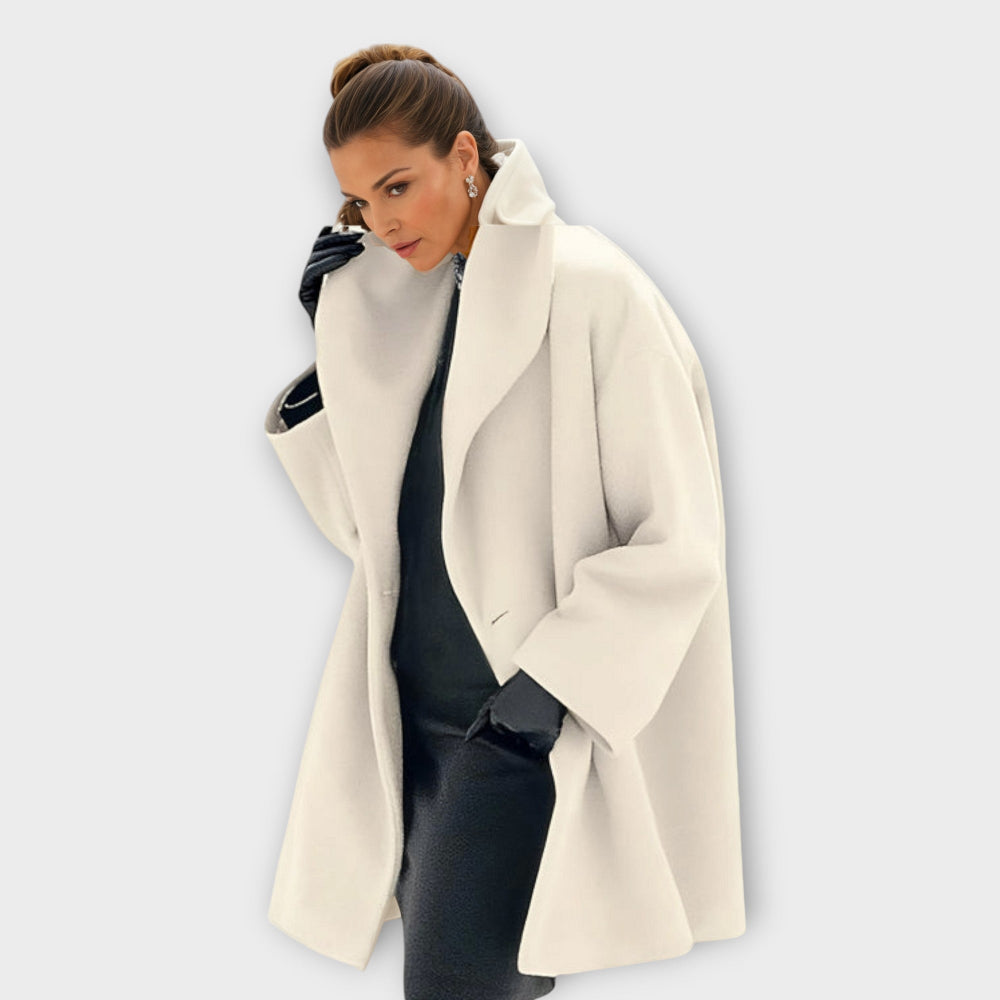 Women Oversized Wool Coat - Long Winter Overcoat