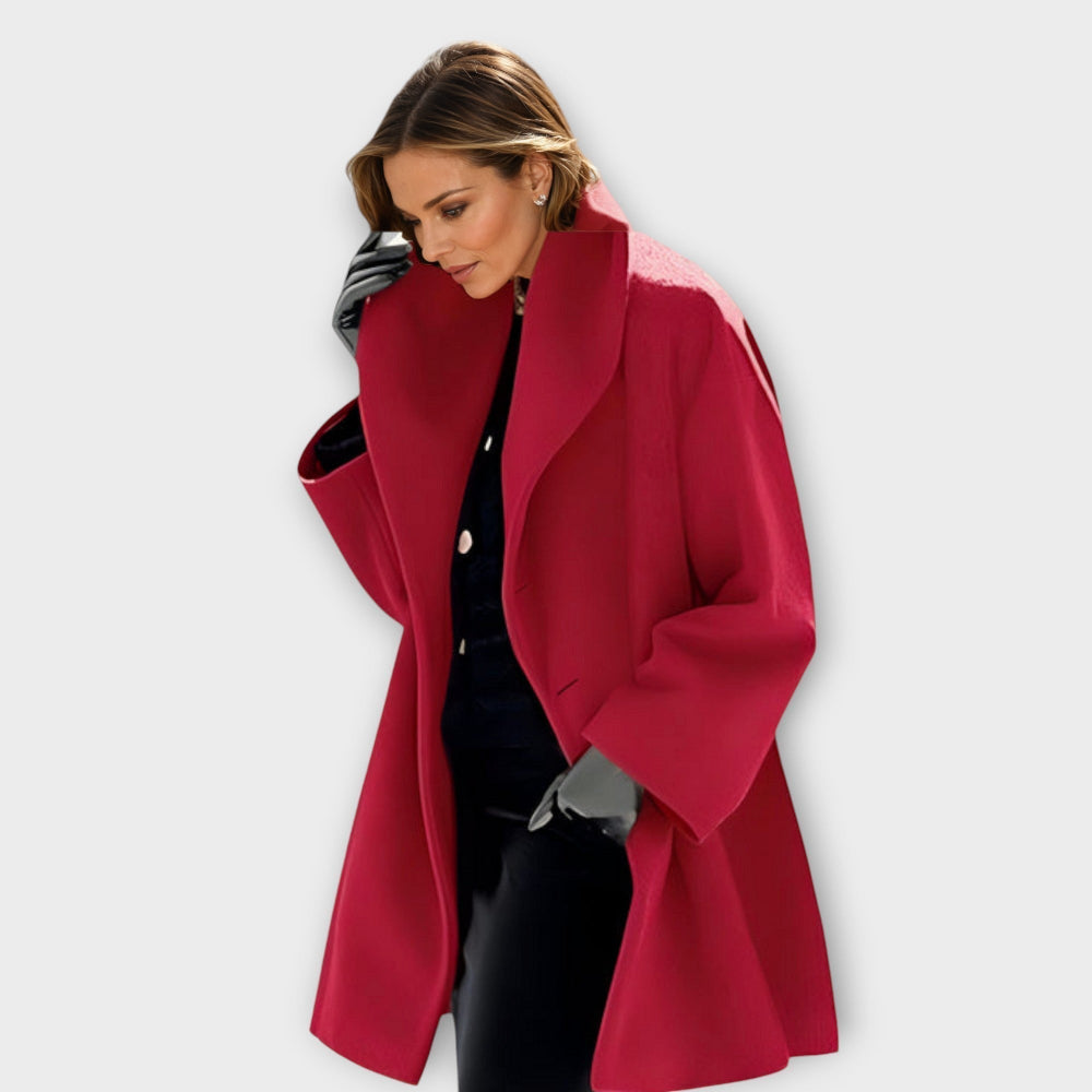Women Oversized Wool Coat - Long Winter Overcoat