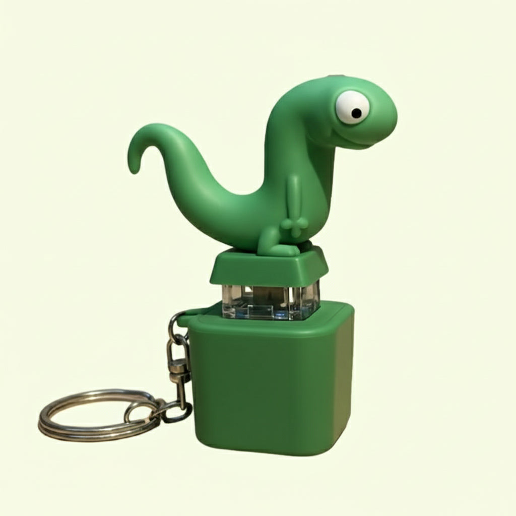 Lizard Keychain Kids Funny Sound Toy Gift Zinc Alloy Ring
