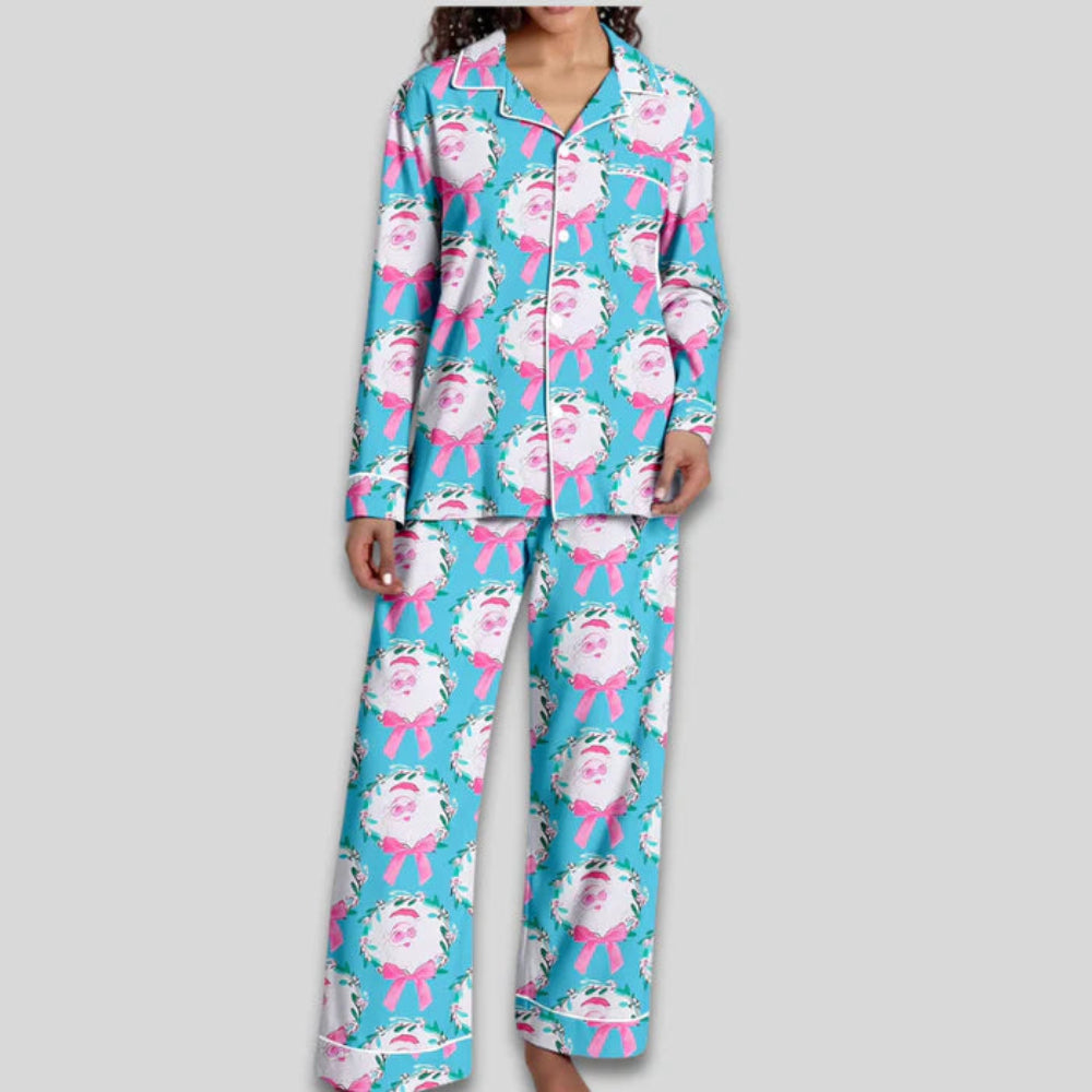 Women's Christmas Pajama Set Soft Two-Piece Loungewear