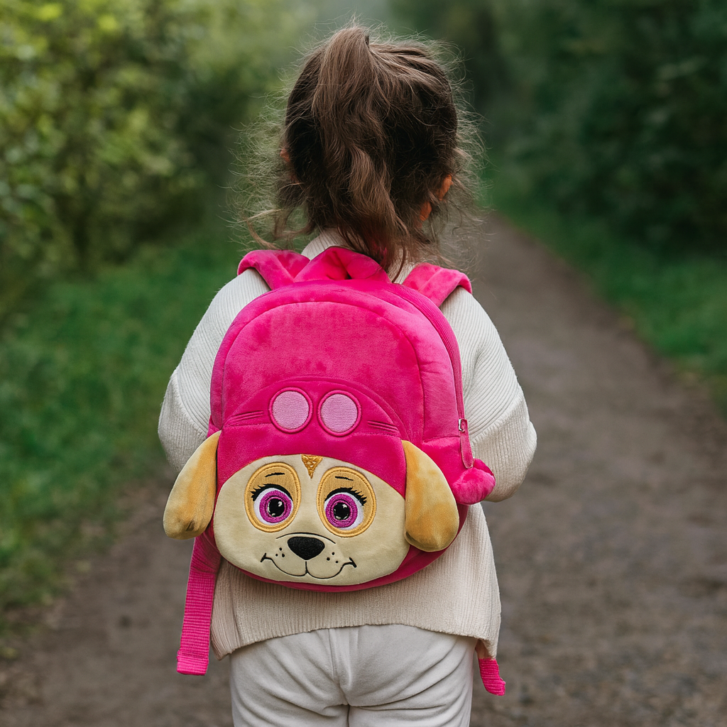 Kids Backpack Plush Dog Character School Bag Lightweight Comfort