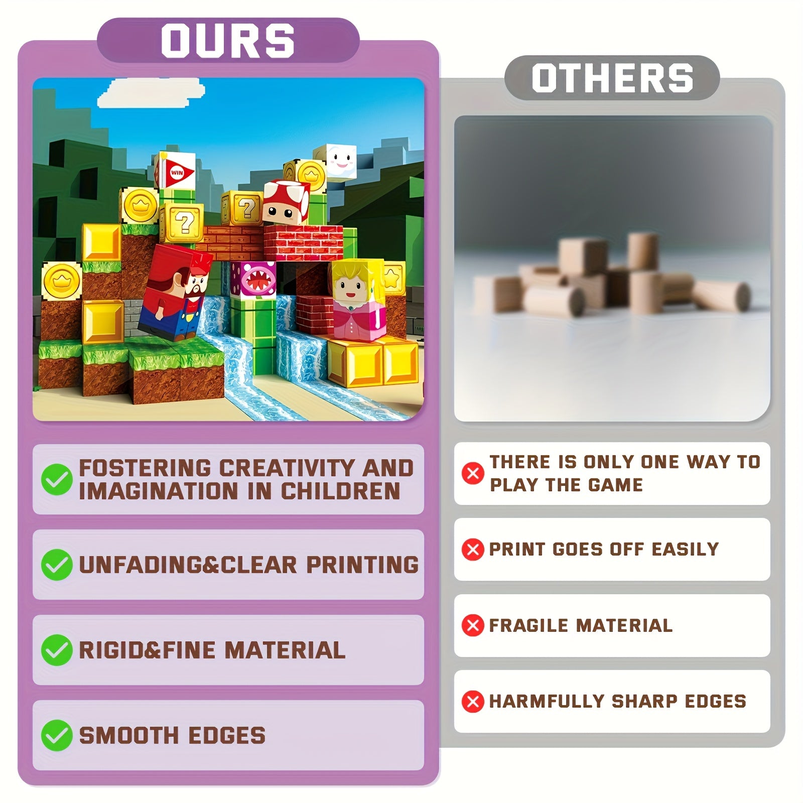 Magnetic Building Blocks Colorful Creative Construction Toy for Kids