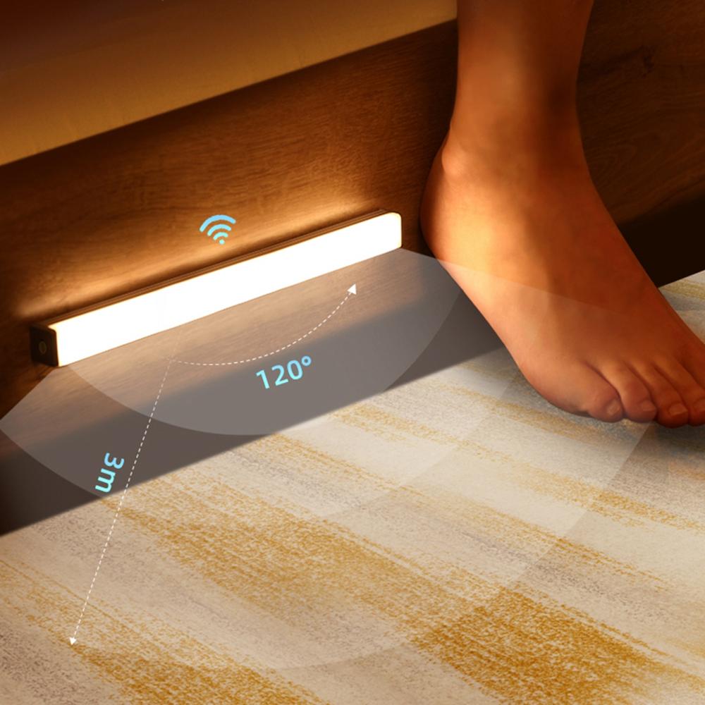 LED Motion Sensor Bed Light Strip Night Safety Indoor Use