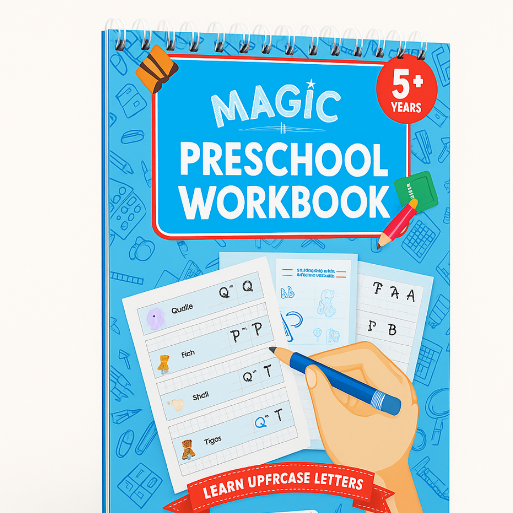 Reusable Magic Preschool Writing Practice Book Set