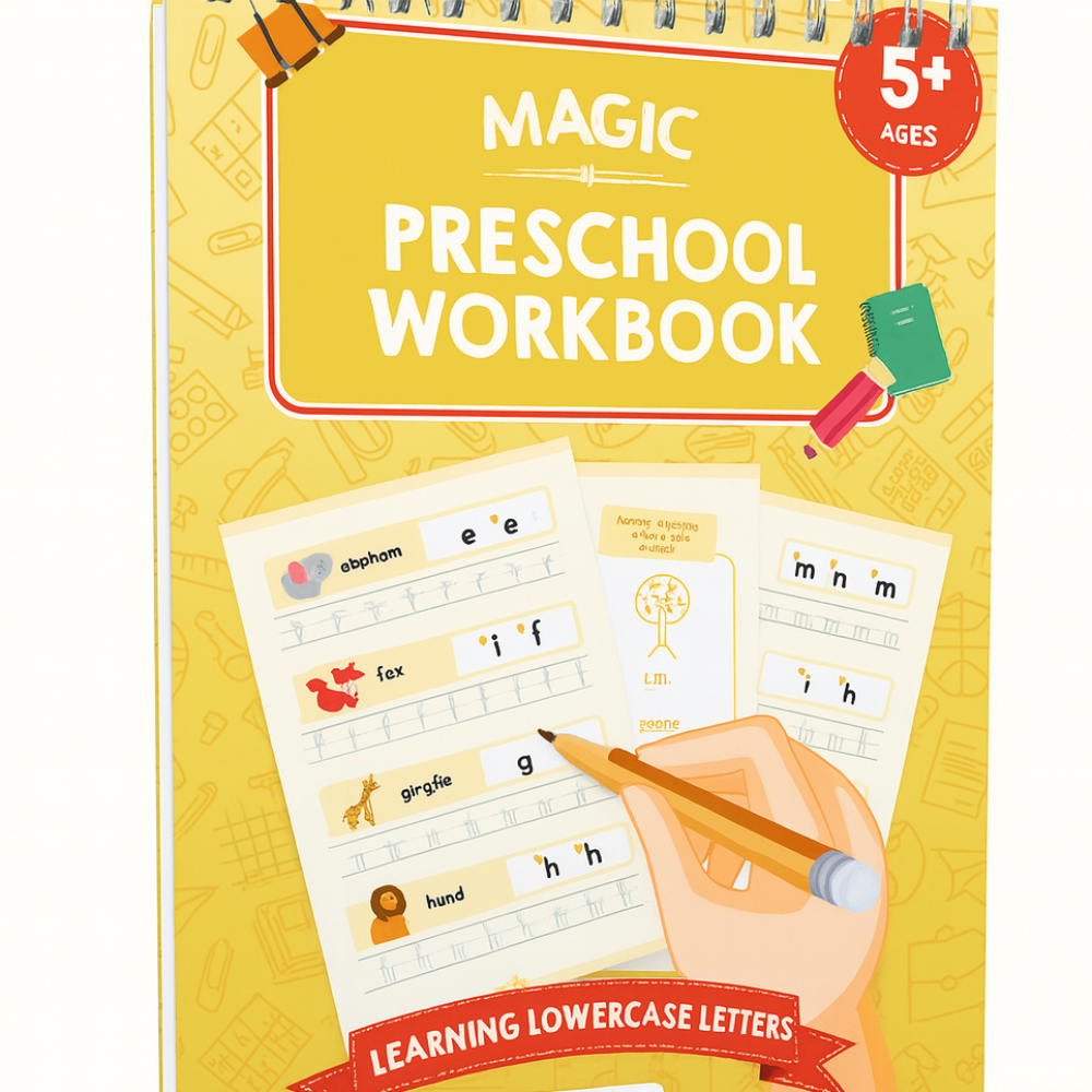 Reusable Magic Preschool Writing Practice Book Set