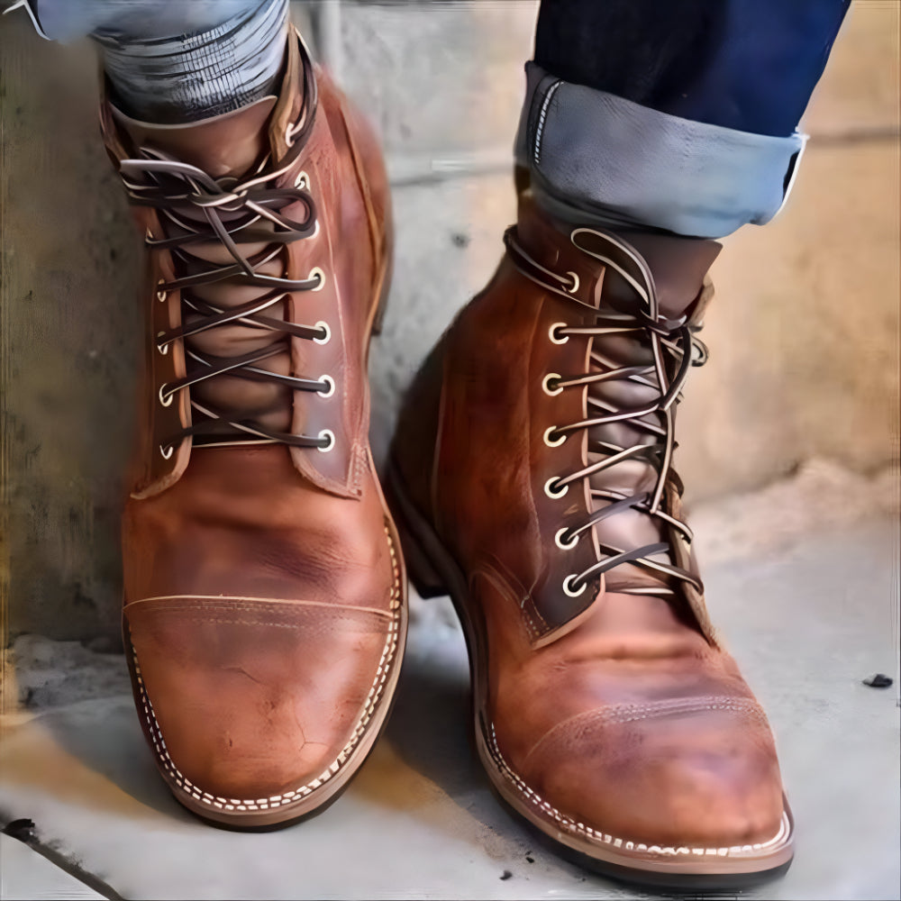 Men's Work Leather Boots – Ankle Durable