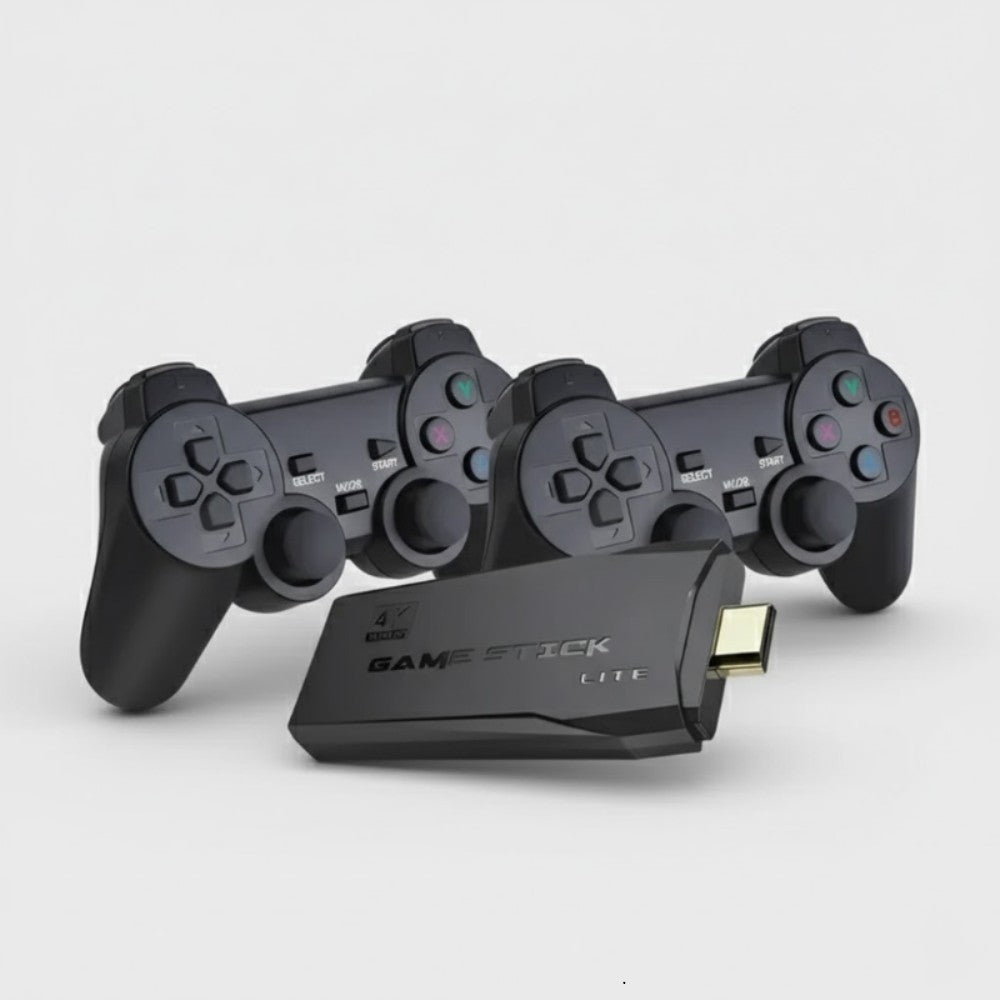 Retro Gaming Console 4K Plug Play Wireless Controllers