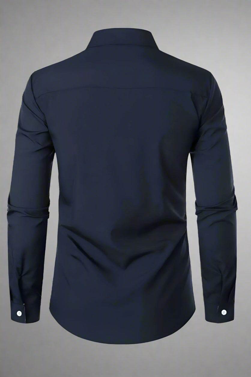 Men’s Slim Fit Long Sleeve Shirt | Casual Button Up Dresswear