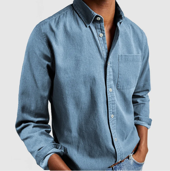 Men's Oversized Corduroy Flannel Shirt | Casual Long Sleeve