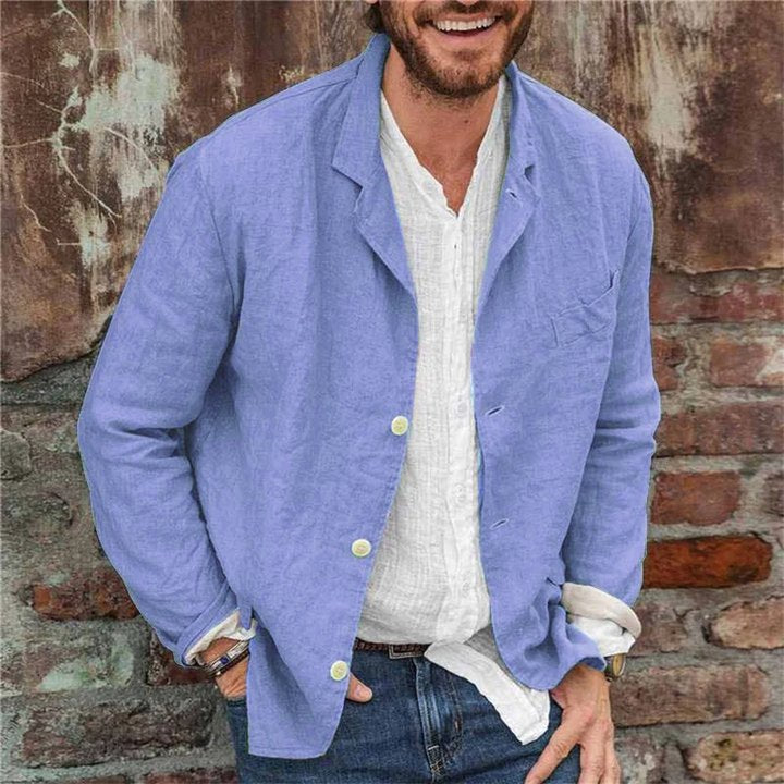 Men's lightweight flannel shirt jacket | Casual oversized