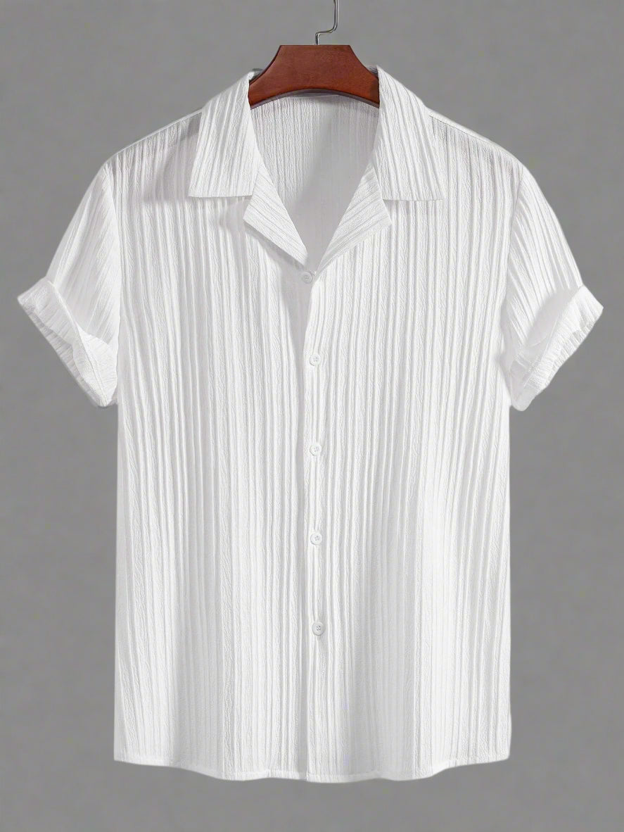 Men's Casual Lightweight Shirt Set | Short Sleeve Relaxed Fit