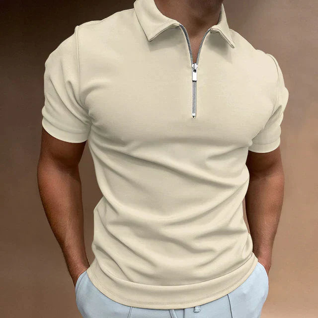Variant image for Men's Polo | Casual Zippered Polo Shirt-36