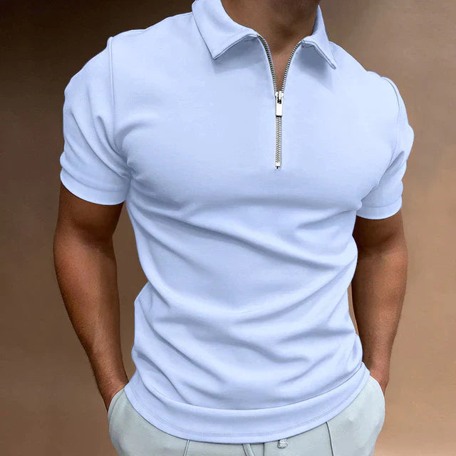 Variant image for Men's Polo | Casual Zippered Polo Shirt-43