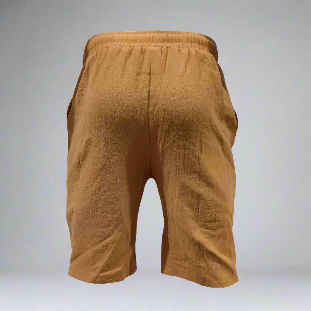 Men’s Casual Linen Shorts | Lightweight Elastic Waist
