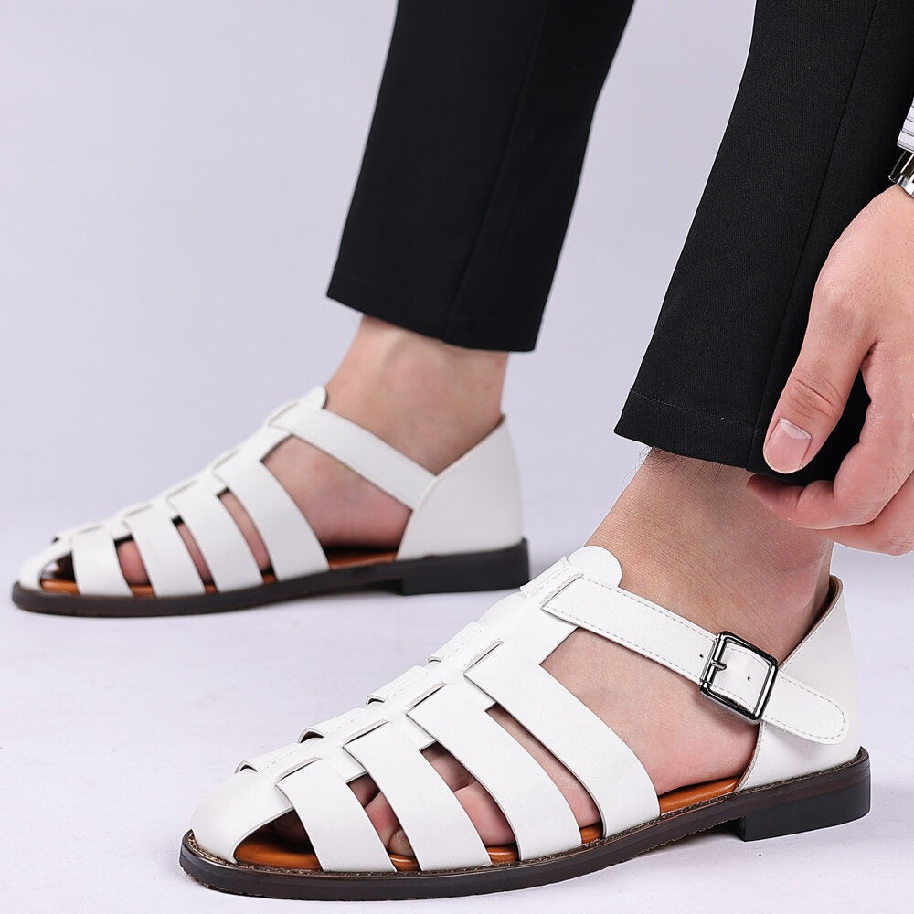 Men’s Leather Sandals | Breathable Loafers, Orthopedic Comfort