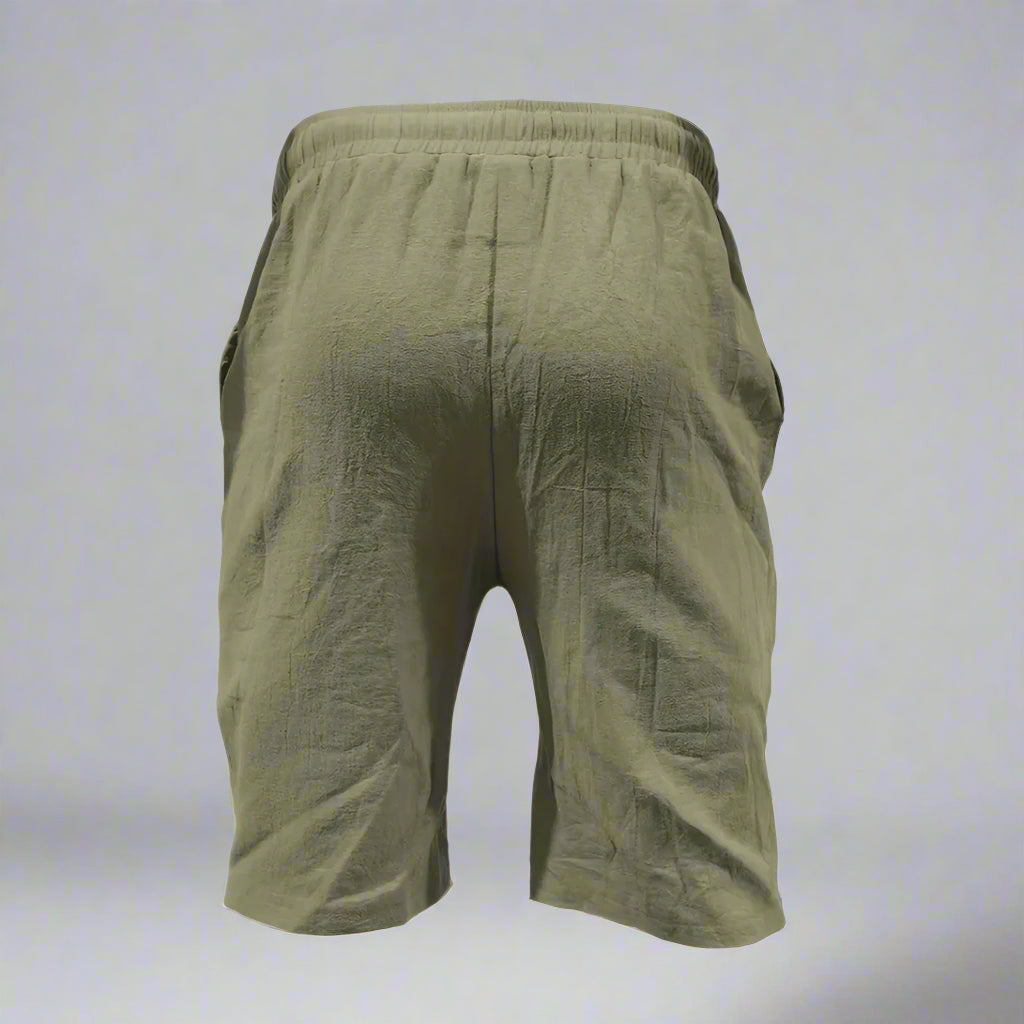 Men’s Casual Linen Shorts | Lightweight Elastic Waist