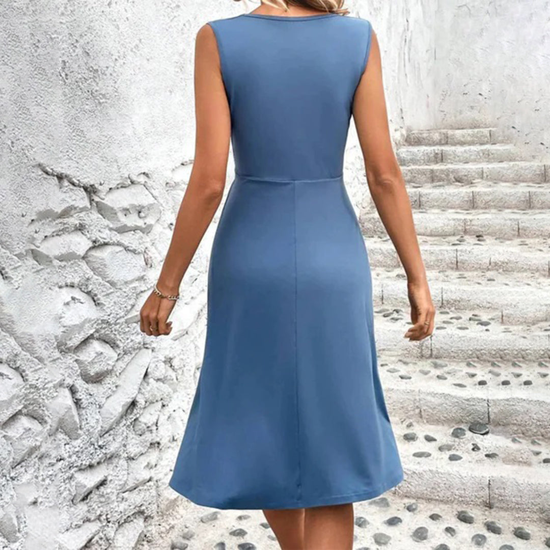Women's Floral Summer Dress | Sleeveless Midi