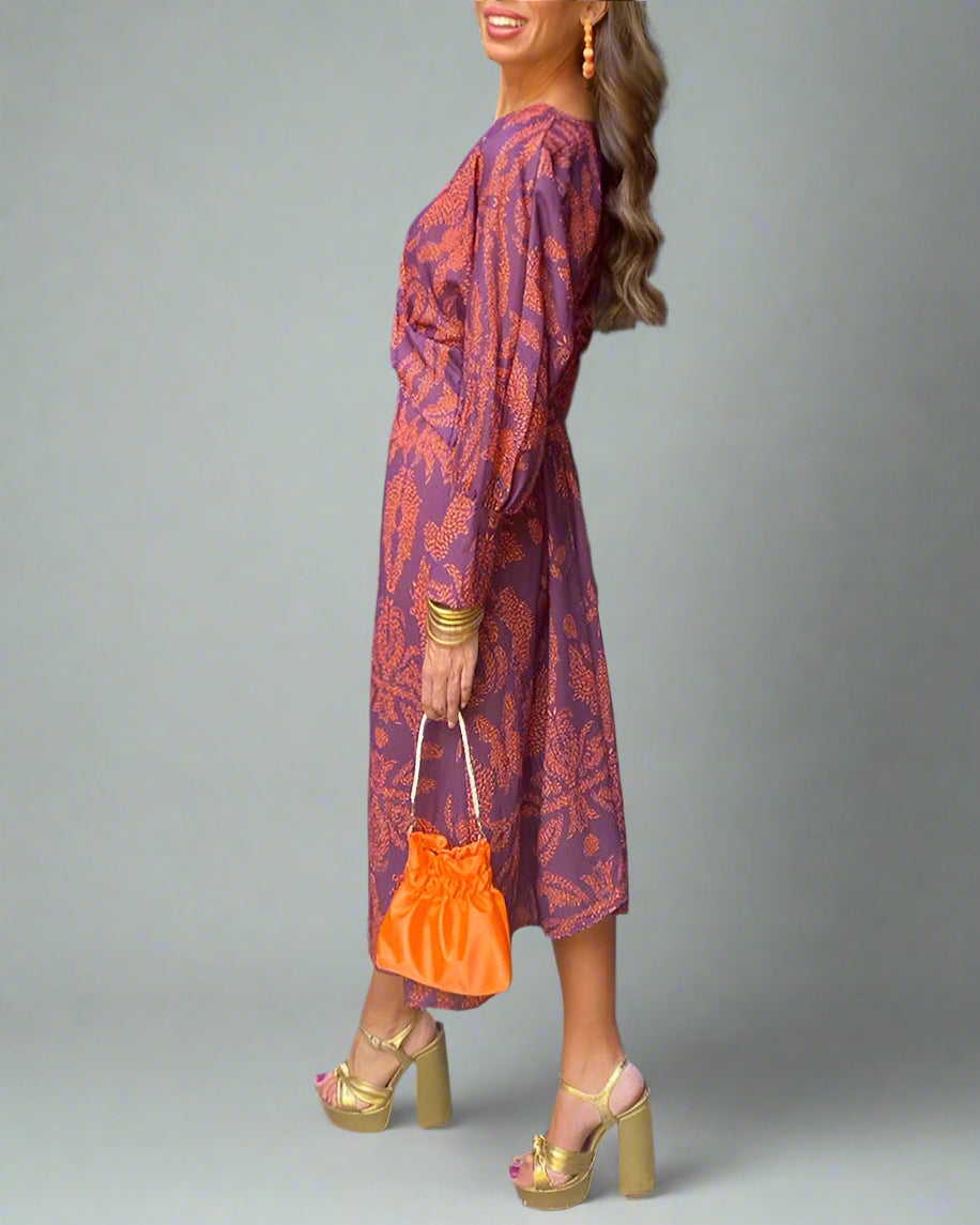 Women’s Boho Summer Jumpsuit | Long Sleeve V Neck