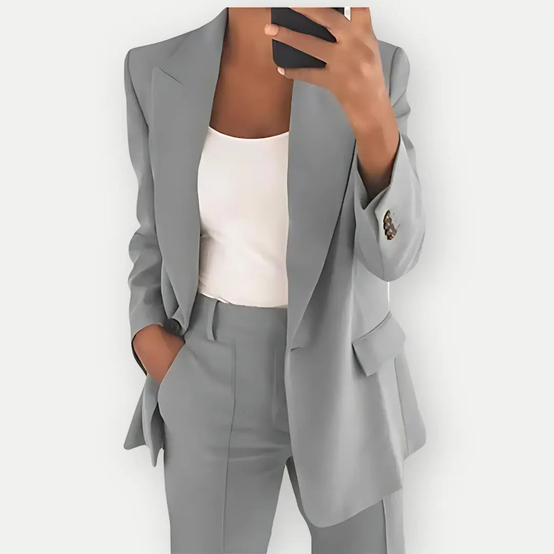 Women Elegant Formal Suit Set | Two Piece Office Outfit