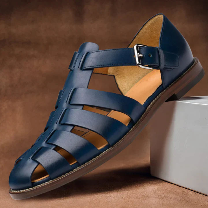 Men’s Leather Sandals | Breathable Loafers, Orthopedic Comfort