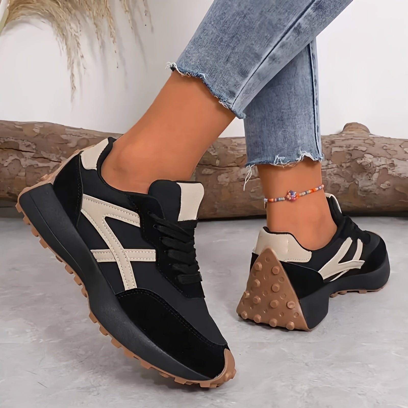 Women’s Running Platform Sneakers | Arch Support Grip