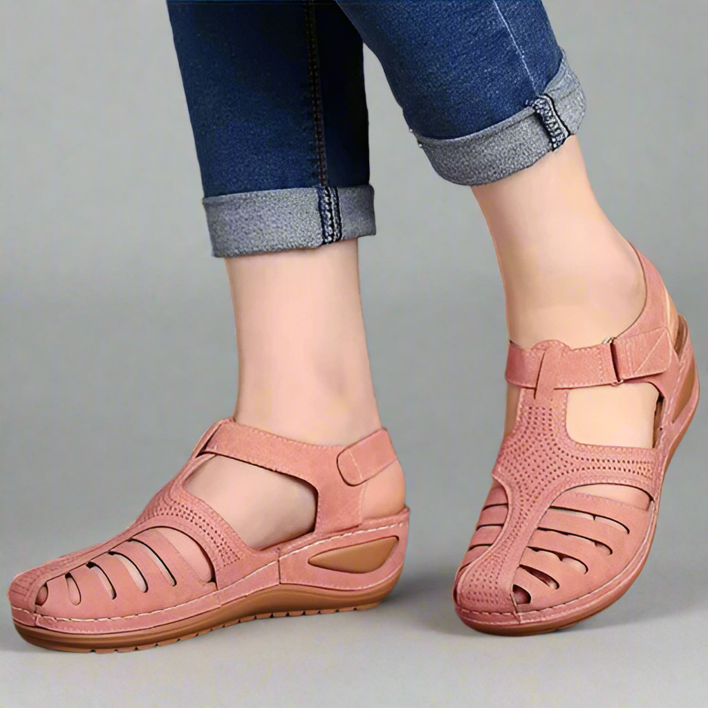 Women’s Comfortable Closed Toe Sandals | Orthopedic Walking Support
