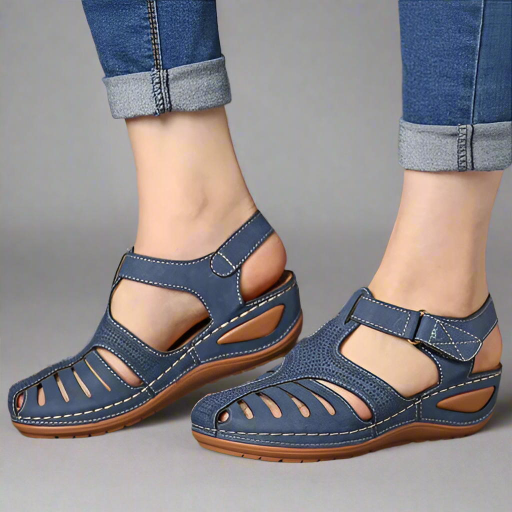 Women’s Comfortable Closed Toe Sandals | Orthopedic Walking Support