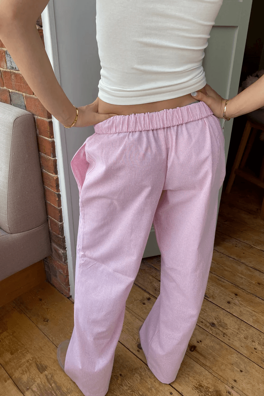 Women’s Baggy Wide Leg Pants Trousers | Relaxed Elastic Waist