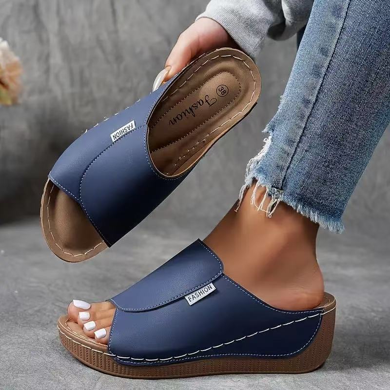 Women’s Comfortable Slip On Sandals | Wedge Heel Arch Support