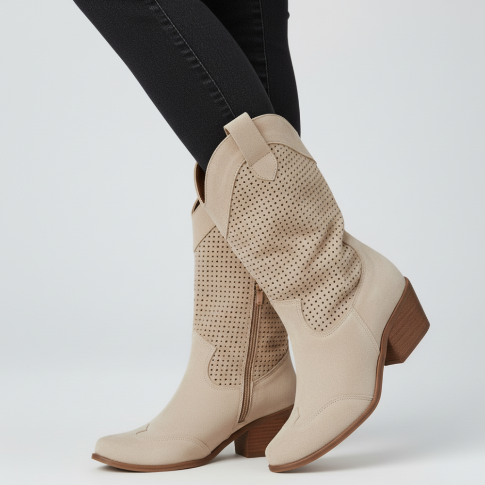 Women Cowgirl Knee High Boots - Western Cowboy Style