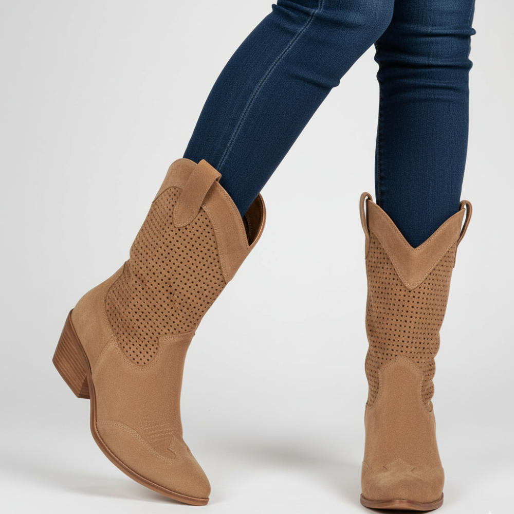 Women Cowgirl Knee High Boots - Western Cowboy Style