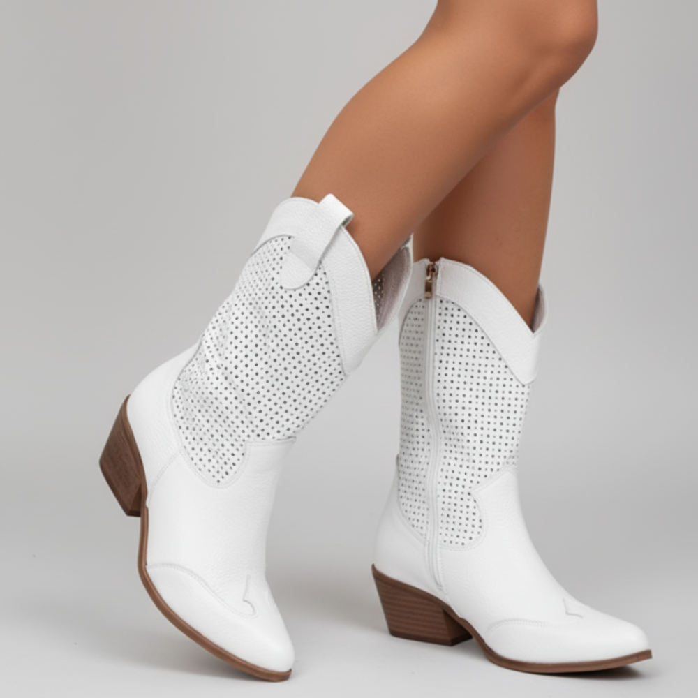 Women Cowgirl Knee High Boots - Western Cowboy Style