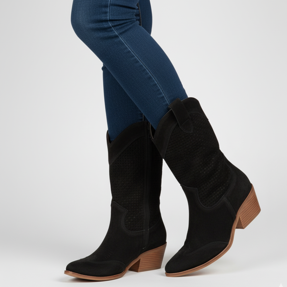 Women Cowgirl Knee High Boots - Western Cowboy Style