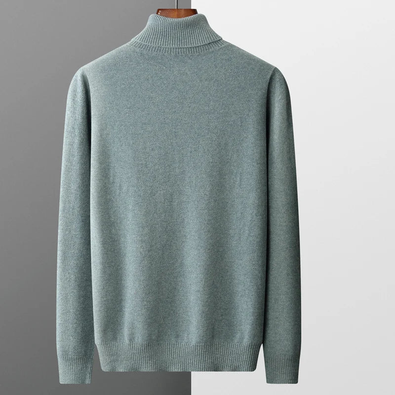 Men’s Knit Turtleneck Sweater | Long Warm Jumper