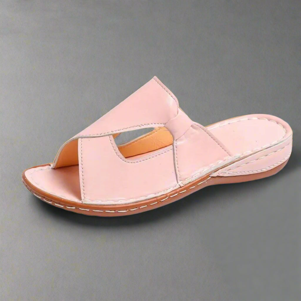 Women’s Comfortable Slip On Sandals | Open Toe Cushioned Sole